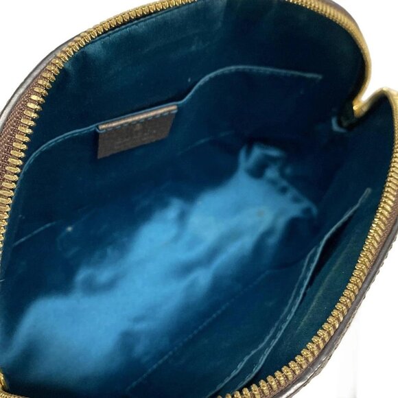 Auth GUCCI Ophidia 499621 Beige Dark Brown Multi PVC Leather Canvas Shoulder Bag - Picture 15 of 16